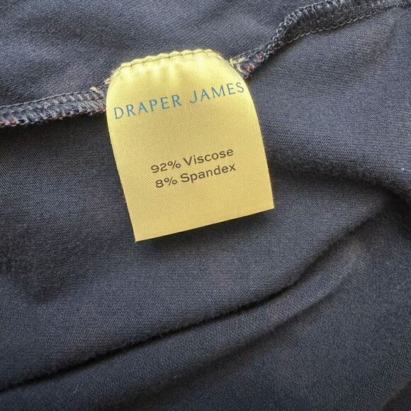 Draper James Scattered Hearts Wrap Dress Nassau Navy Size Medium NEW - Picture 5 of 6